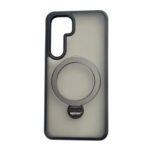 Forro Samsung S25 Plus Con Aro Magnético Giratorio Negro