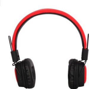 Auriculares Con Bluetooth Tm-048/Micro Sd/Radio Rojo