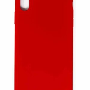 Forro Iphone Xs Max Silicon Duro Rojo #2