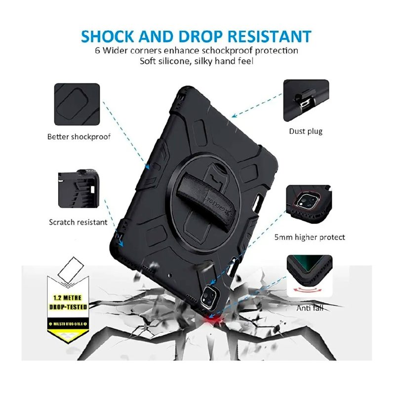 Forro Ipad Pro 12.9 2020/2018 Resistente A Caidas Con Sujetador De Lapiz - Image 2
