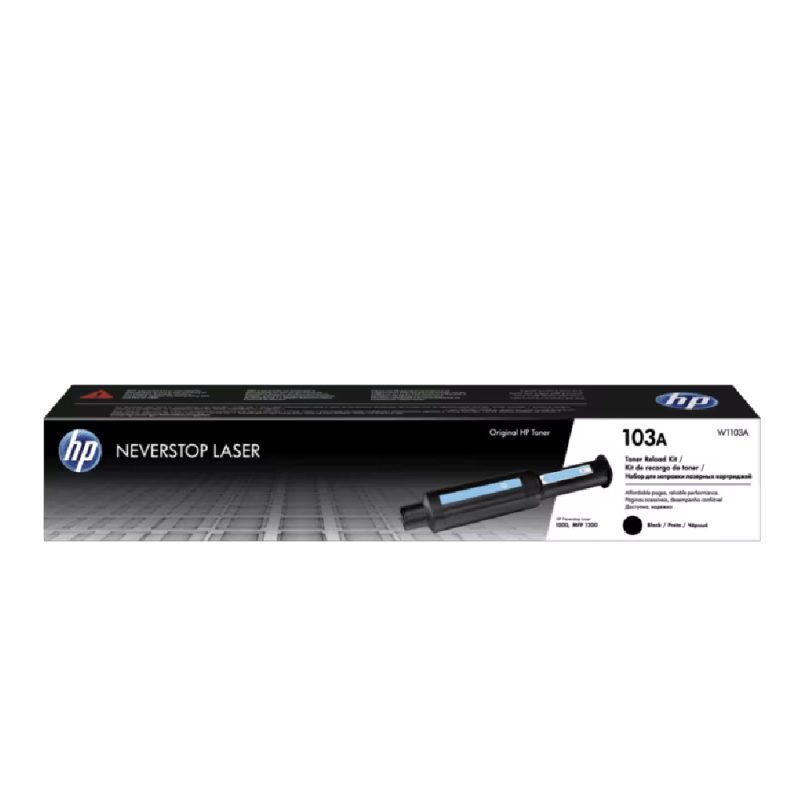 Toner De Recarga Hp 103a - W1103a - Negro - 2,500 Paginas - Para Impresora Neverstop 1000a - 1000w,