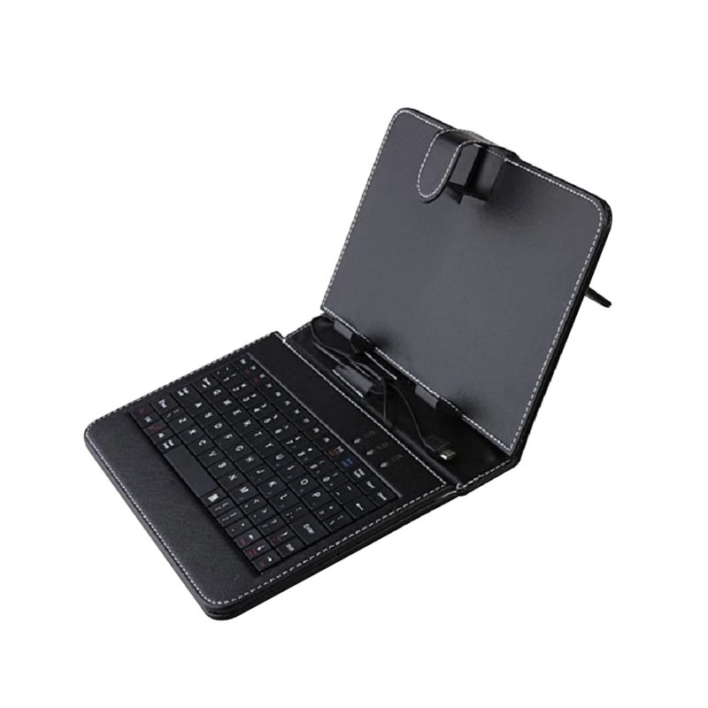 Forro Tablet Con Teclado Alambrico 10 Pulgadas Universal  Negro