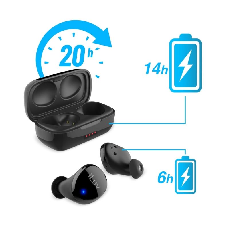 Auricular Bubble Gum True Wirless Bt5.0 Iluv Negro - Image 2