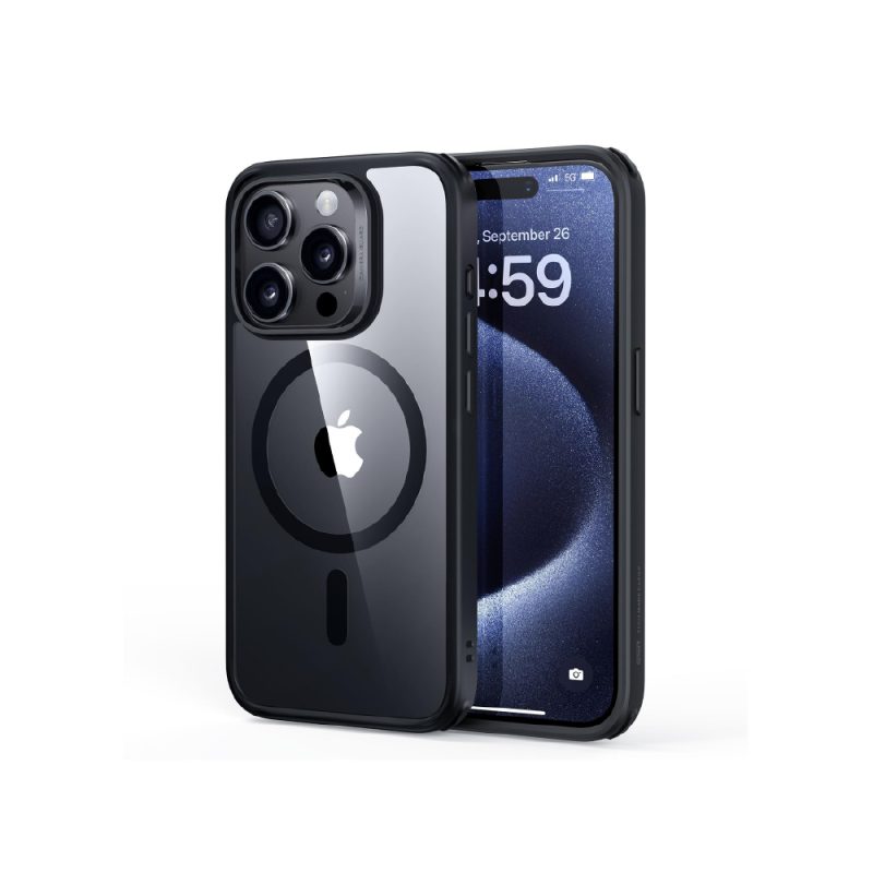 Forro Iphone 15 Pro Max Clear Fit Magsafe Negro