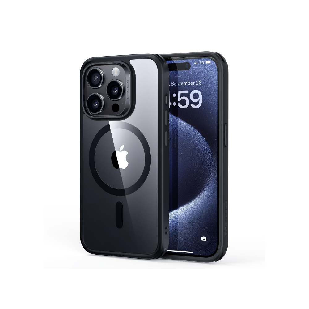Forro Iphone 15 Pro Max Clear Fit Magsafe Negro