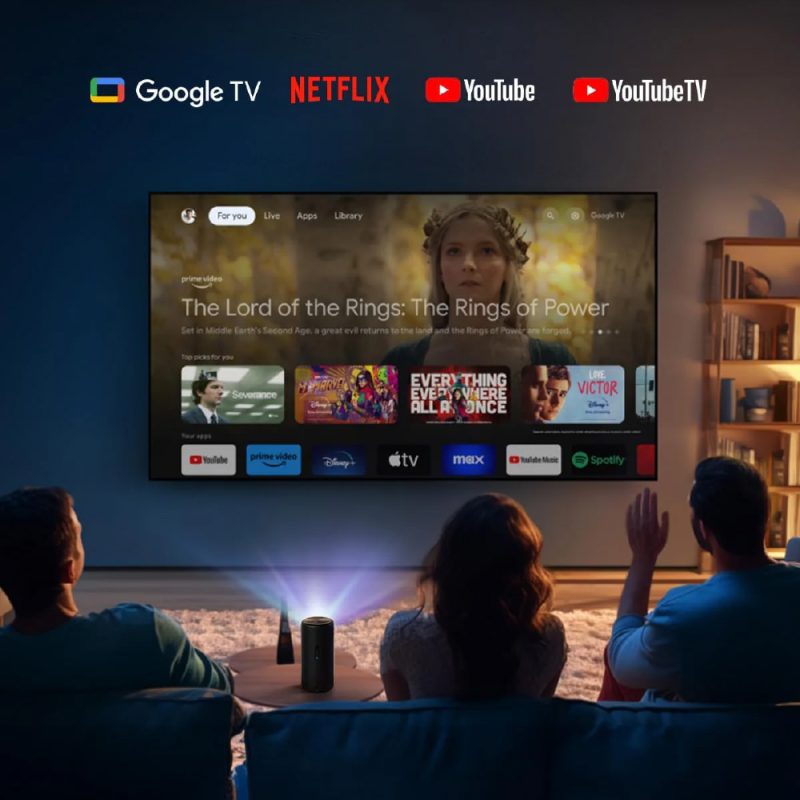 Nebula Mini Proyector Láser Capsule 3, Portatil, Google Tv Y Netflix Oficial, Wifi, 120", Dolby Digi - Image 2