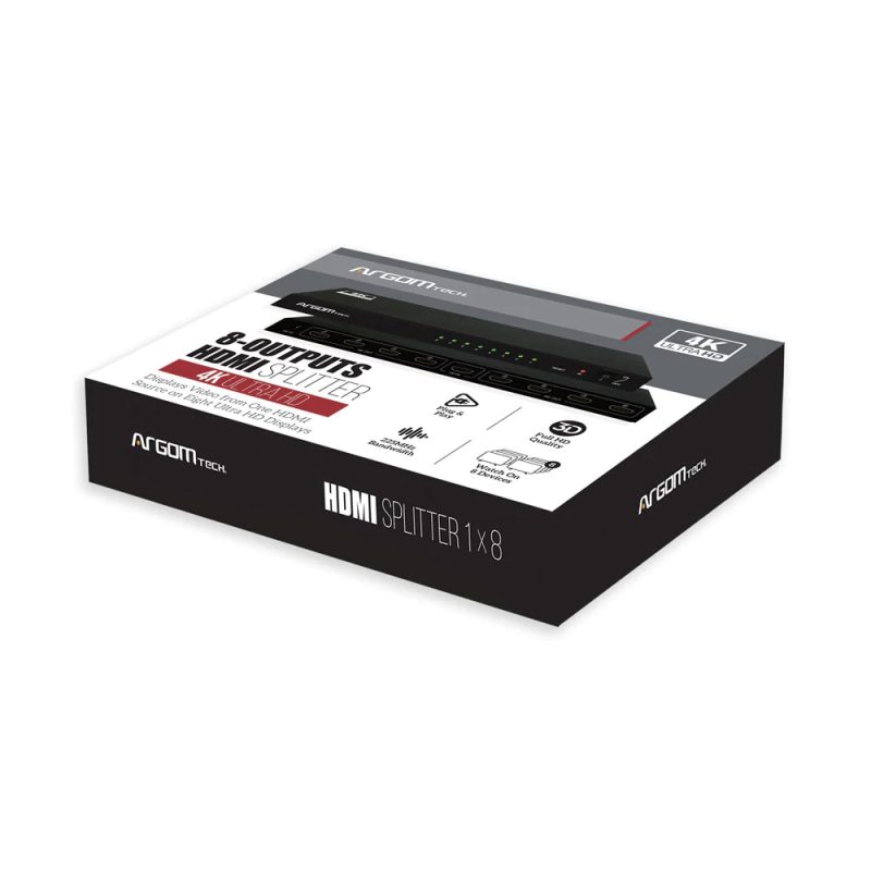 Argom Splitter Hdmi 8 Puertos Hdmi Output Y 1 Puerto Hdmi Input 4k Hd (Arg-Av-5118) - Image 4