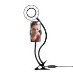 Tripode Con Aro De Luz  Argom 9300 3.5 Pulgadas Arg-Lp-9300bk