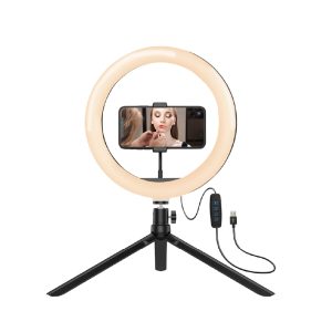 Tripode Con Aro De Luz Argom 9315 8 Pulgadas Arg-Lp-9315bk