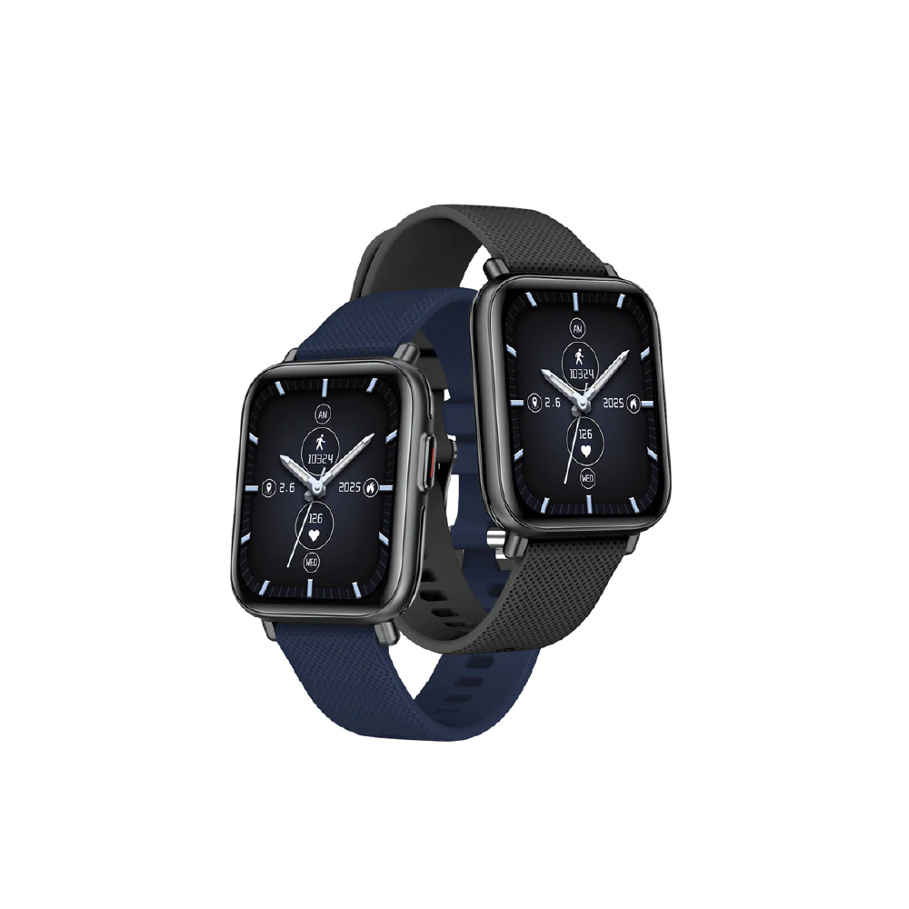 Smartwatch (Reloj Inteligente) Argom, Skeiwatch S50 - Caja De Aluminio Negro- 2 Correas Incluidas