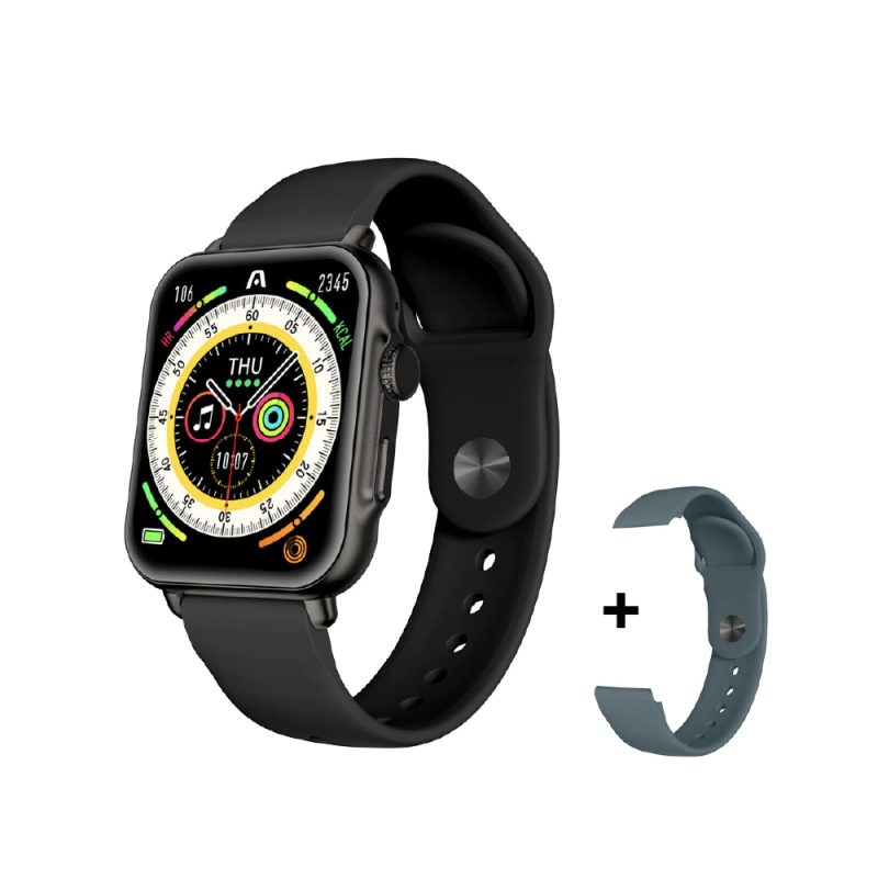 Smartwatch (Reloj Inteligente) Argom, Skeiwatch S55 - Bezzel Negro - 2 Correas Incluidas Negra Y Azu - Image 2