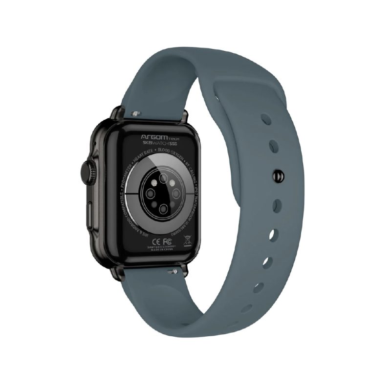 Smartwatch (Reloj Inteligente) Argom, Skeiwatch S55 - Bezzel Negro - 2 Correas Incluidas Negra Y Azu - Image 3