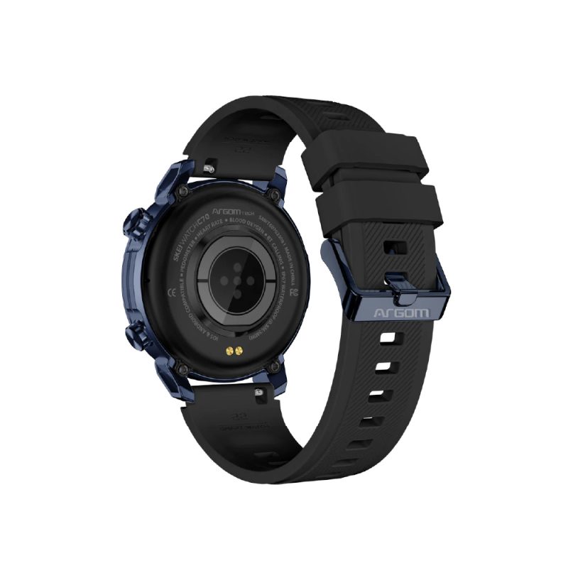 Smartwatch  Argom, Skeiwatch C70, Bezzel Negro 1.39", 2 Correas Negra Y Gris. - Image 3