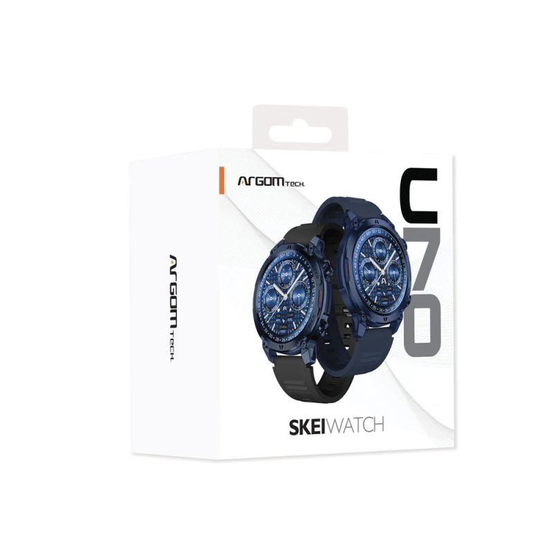 Smartwatch  Argom, Skeiwatch C70, Bezzel Negro 1.39", 2 Correas Negra Y Gris. - Image 4