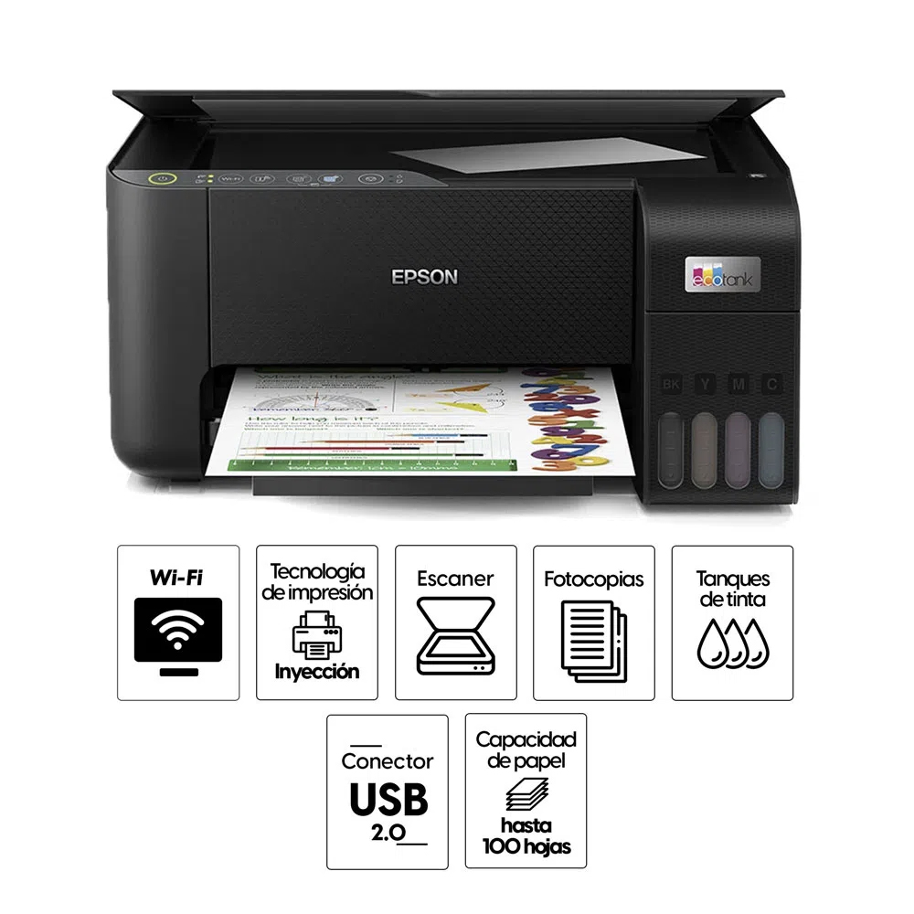 Impresora Epson Ecotank L3250 P/S/C/Usb/Inálambrica (C11cj67301). - Image 3