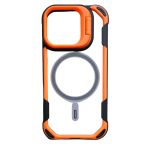 Forro Iphone 15 Pro Max Resistente Con Magsafe Y Soporte En Cámara Orange