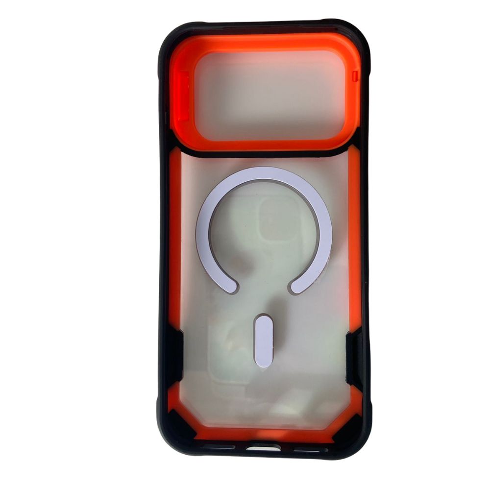 Forro Iphone 17 Pro Max Resistente Con Magsafe Y Soporte En Cámara Orange - Image 2