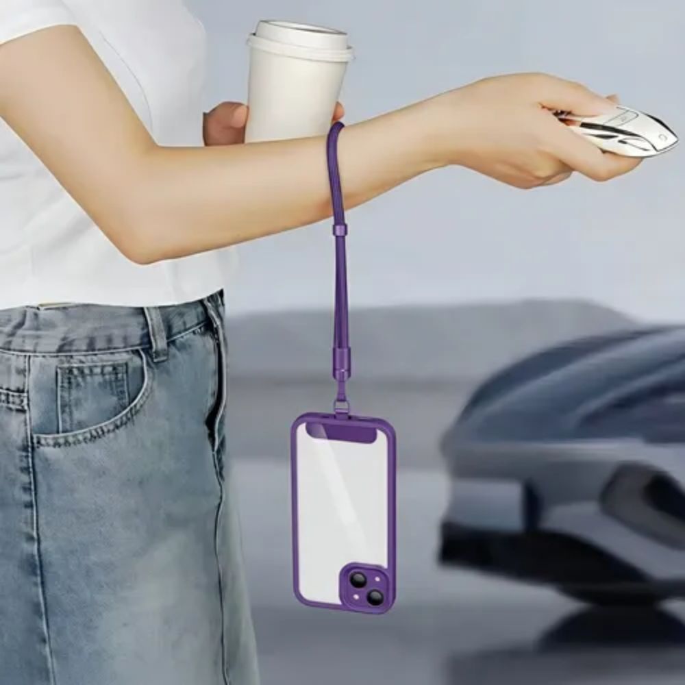 Cadena Corta Ajustable Universal Purpura Para Telefono - Image 3