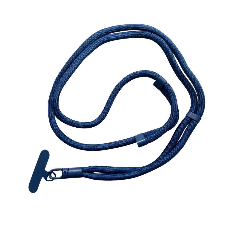 Cadena Larga Ajustable Azul Gris Para Telefono