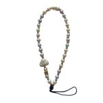 Cadena Corta Rosa Con Gris Para Telefono