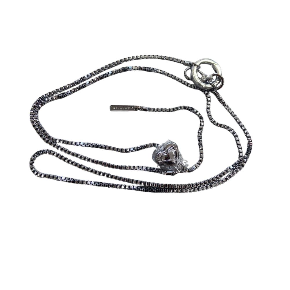 Cadena Larga Plateada Para Telefono