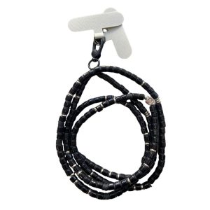 Cadena Larga Negra Para Telefono