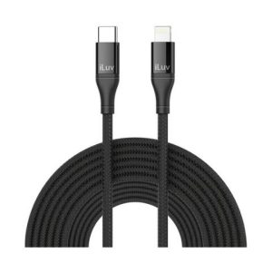 Cable Certificado Lightning A Tipo C 10 Pies Housing De Aluminio Y Cable Trenzado Negro