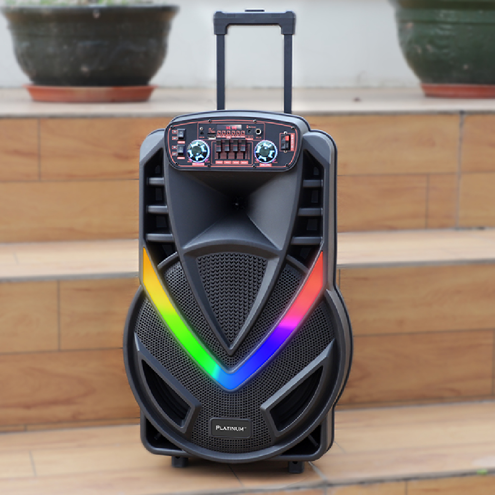 Speaker Bluetooth 15'' S15 Platinum Con Microfono, 40w Con Equalizador, Bateria 3600mah, Radio - Imagen 2