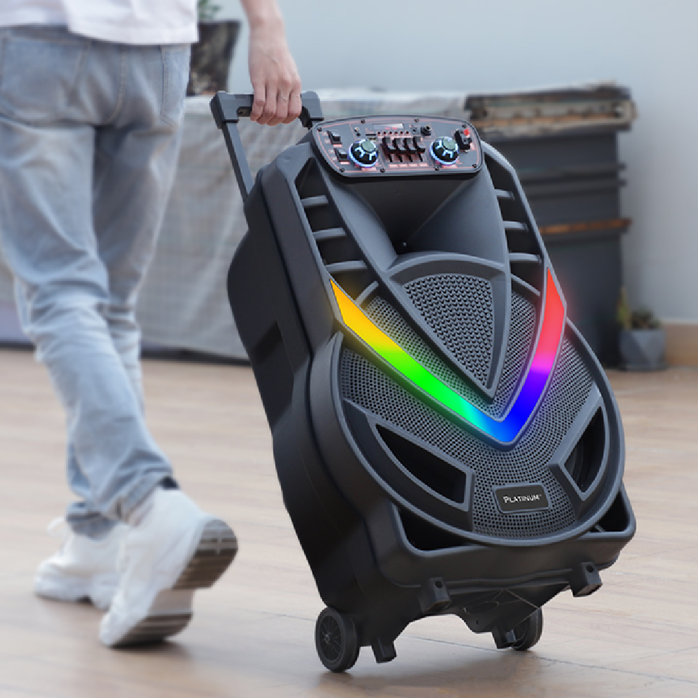 Speaker Bluetooth 15'' S15 Platinum Con Microfono, 40w Con Equalizador, Bateria 3600mah, Radio - Imagen 3