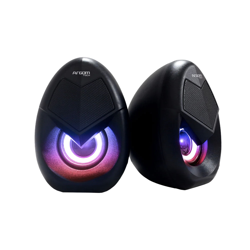 Bocinas Argom Combat Gaming Sp62, Usb, Hi-Fi Audio, Aux 3.5mm, 5 Watts,Cable 3.6 Pies, Arg-Sp-1062bk