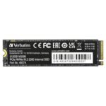 Disco Duro 512gb Vi3000 Pcie Nvme M.2 2280, 3d Nand, Escritura 2100 Mb/S, Lectura 3100 Mb/S-Verbatim