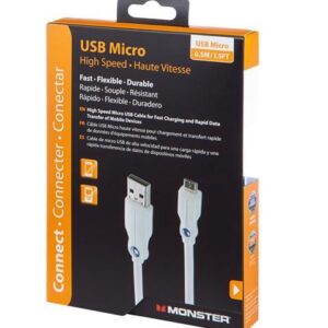 Cable Corto Usb A Micro Monster 0.15m