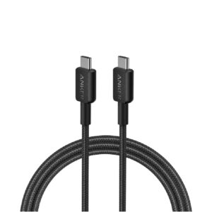 Anker 322 Usb-C To Usb-C Cable, 6 Pies /2m Trenzado Negro Mfi A81f6h11-1