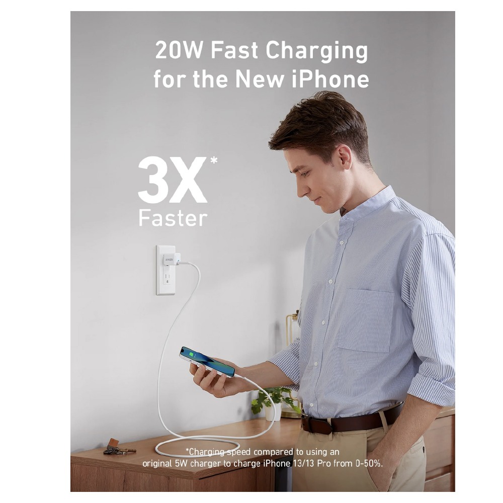 Anker Zolo Charger (20w, Pd 3.0) Blanco - Imagen 3