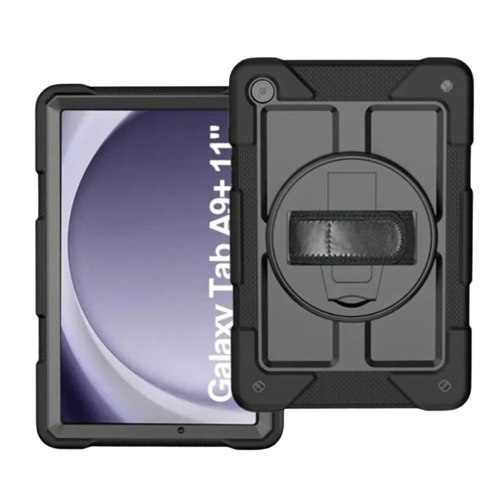Forro Con Protector De Pantalla Samsung A9 8.7" 360 /Tab A11/ Sm-X110/Sm-X115 Army Resistente A Caid