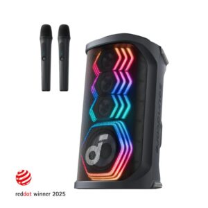 Soundcore Soundcore Rave 3s  Negro Incluye 2 Microfonos Para Karaoke
