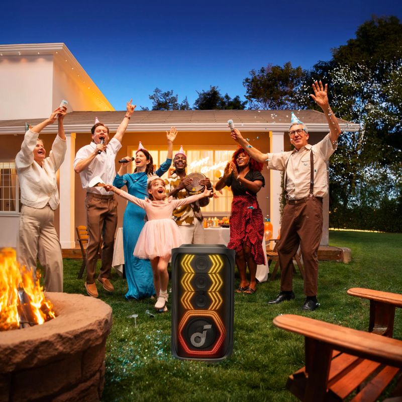 Soundcore Soundcore Rave 3s Negro Incluye 2 Microfonos Para Karaoke - Imagen 2