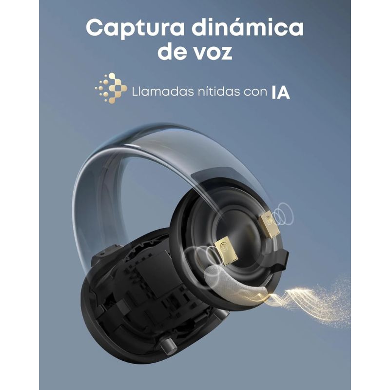 Auriculares Soundcore Aeroclip De Clip De Oído Abierto Con Comodidad Adaptable Azul - Imagen 4