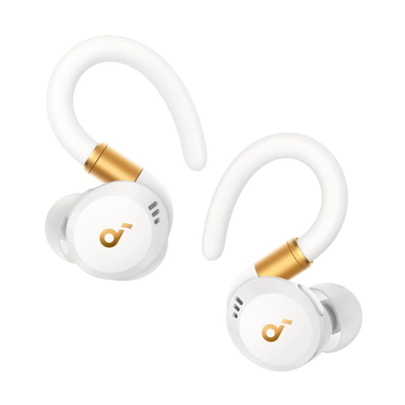 Auriculares Sport X20 Soundcore | Deportivos Intrauditivos Cómodos Con Gancho Blanco