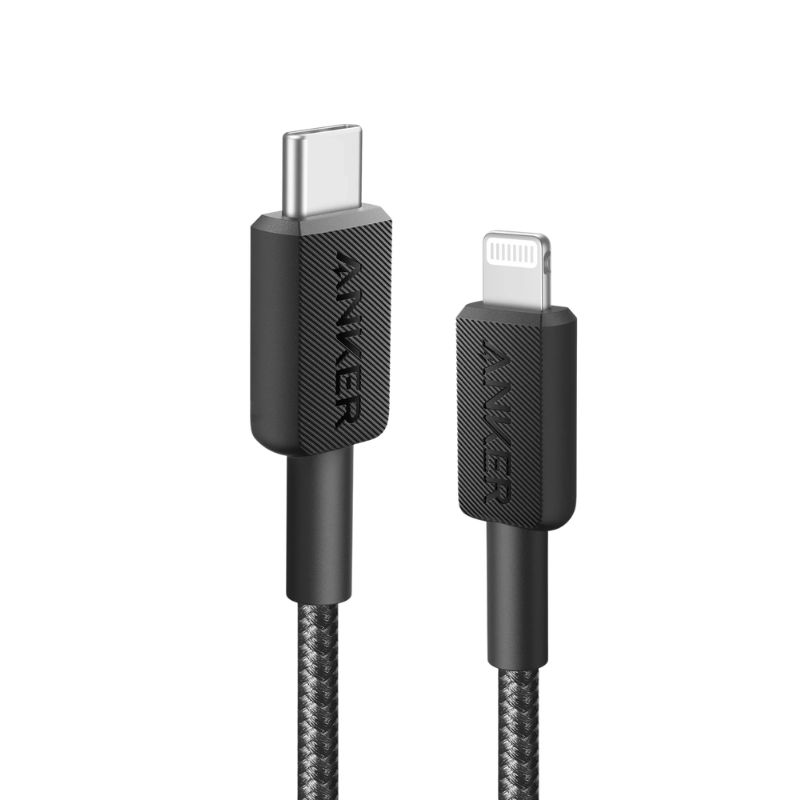 Anker 322 Usb-C To Lightning Cable (6ft Braided) Negro